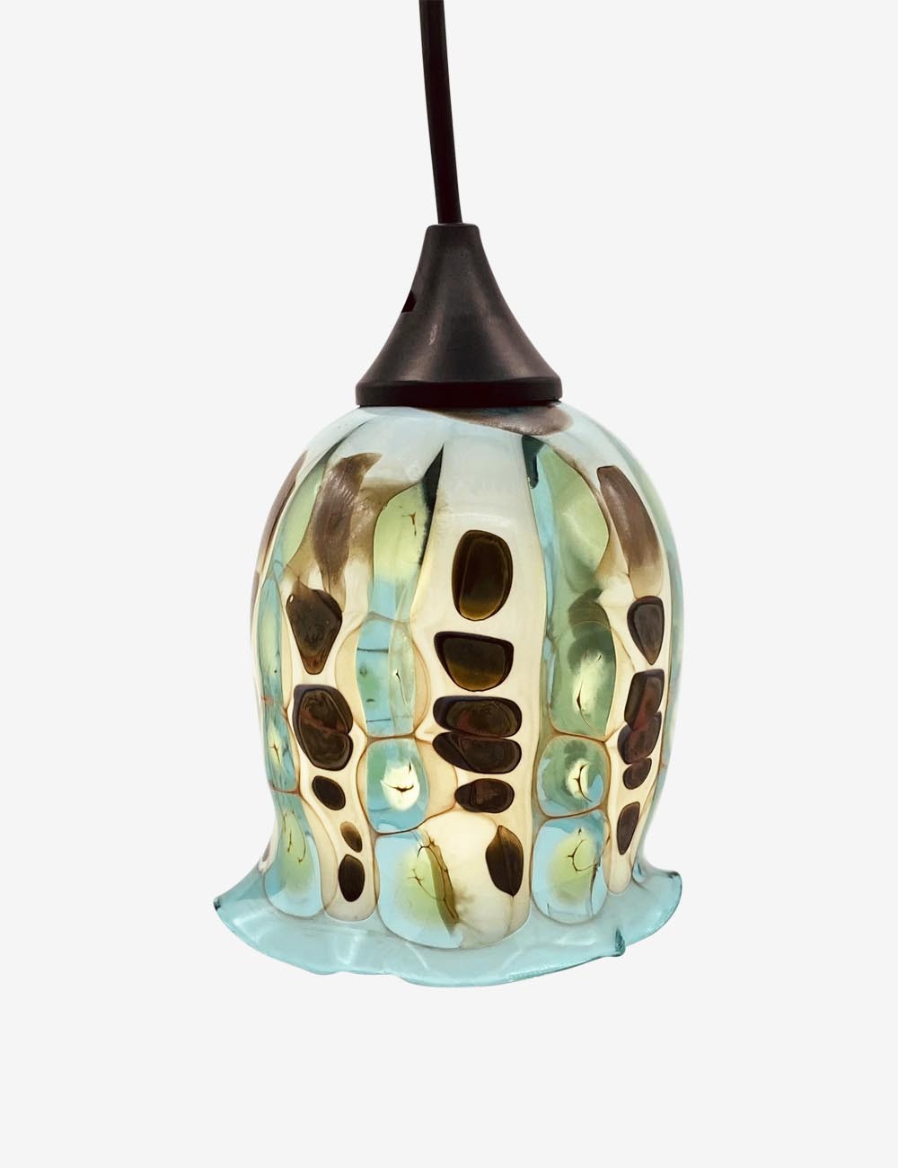 GlassOfVenice - Ornamento Di Natale In Vetro Di Murano, Calcedonio Pervinca, 8 Cm, Autentico