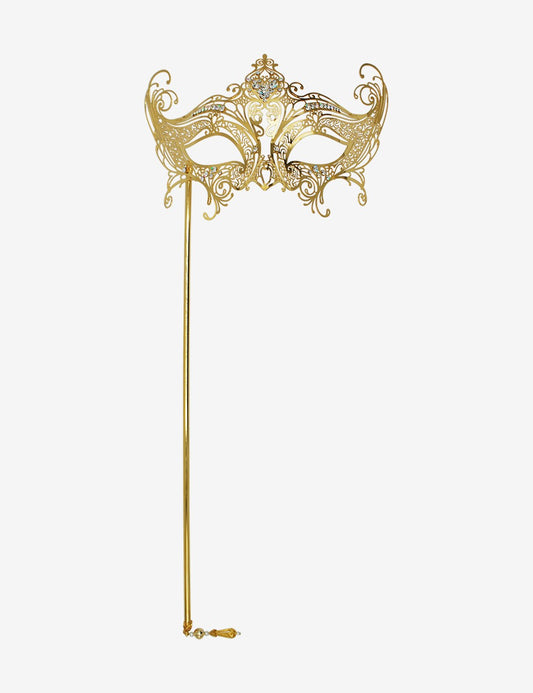 Gold Erice mit Strass und Stab