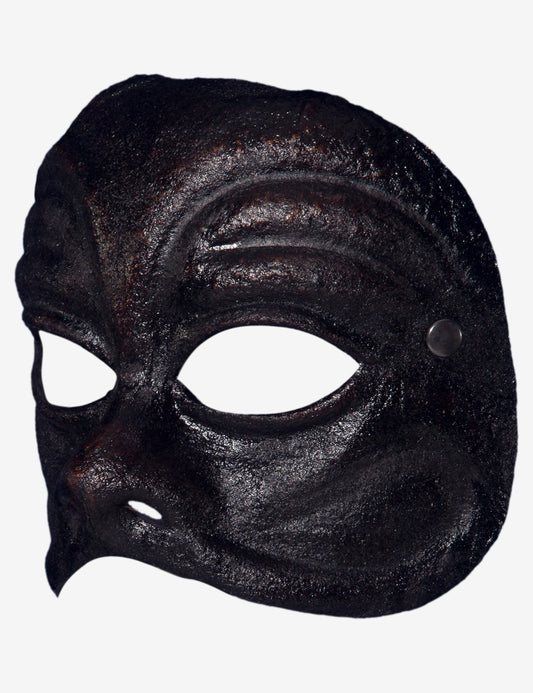 Schwarz Harlequin Ledermaske