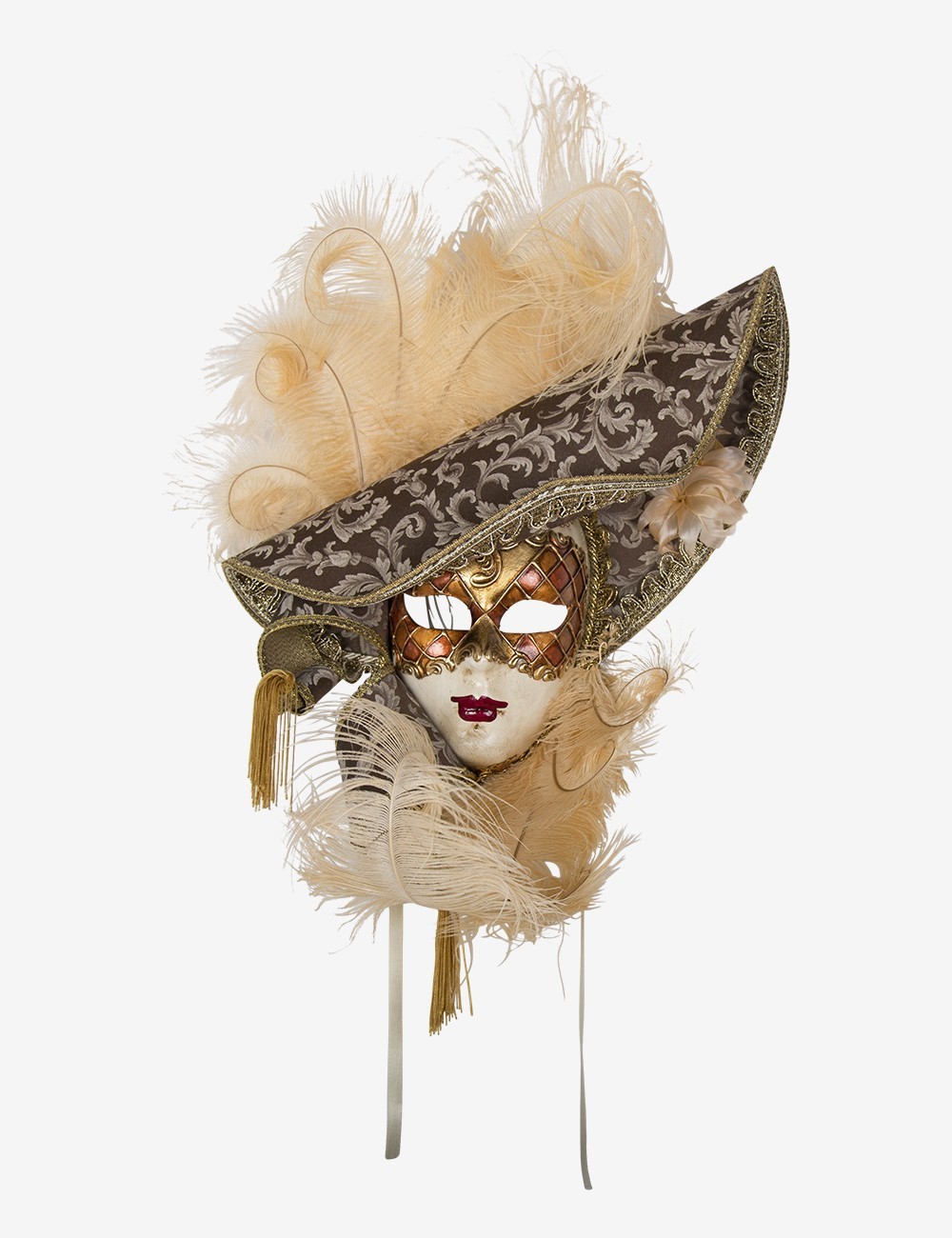 Marlene - Authentic Venice Mask (Ivory)