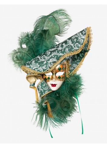 Marlene - Masquerade Party Mask (Green)