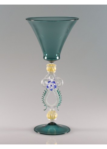 Artistic Drinking Glass 016: Drinking glass in Venetian Glass