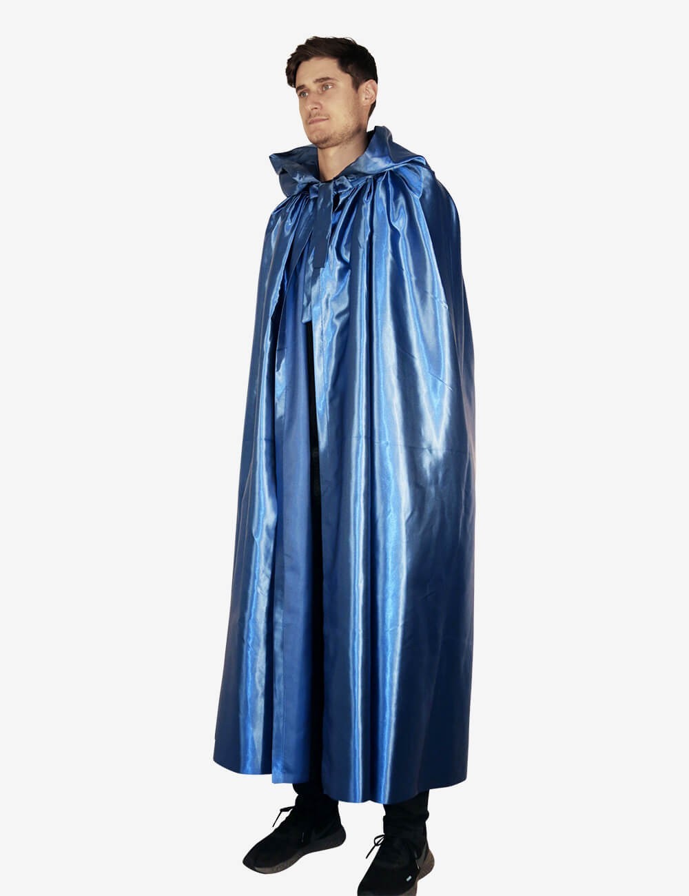 vestaglie e feste mantello blu per Halloween ITODA Mantello con cappuccio e paillettes mantello medievale con cappuccio e paillettes 