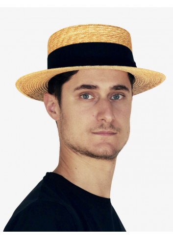 Men's Venetian straw hat | Venetian Carnival Costume