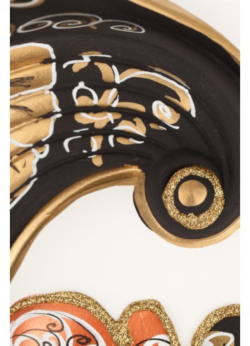 Clorinda - Ceramic Mardi Gras Mask (Details)