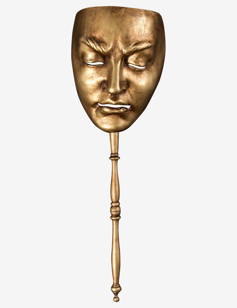 Vintage 20th Century Renaissance Venetian Gold Paper Mache Mask