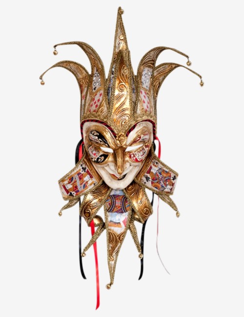 Creme Music Sinfonia Joker Venetian Masquerade Mask SKU 178
