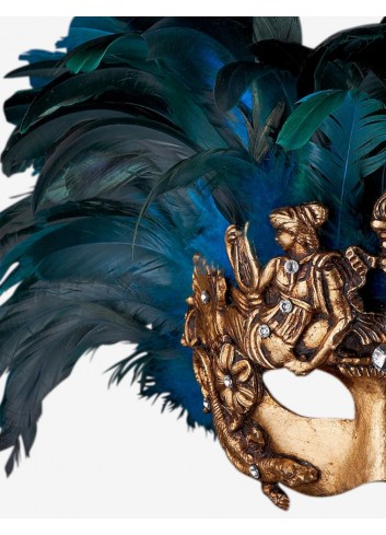 Feather Masquerade Mask - Sheba