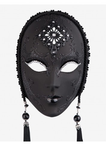 Venice carnival mask - Giulietta Black