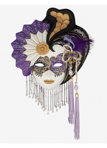 Musa Fan-Shaped  tradition venetian ceramic mask for sale