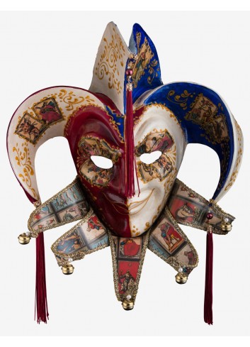 Venezianische Maske für Herren - Der Narr
