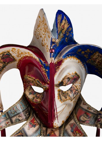 Masque Vénitien en Papier Mâché - Le Fou
