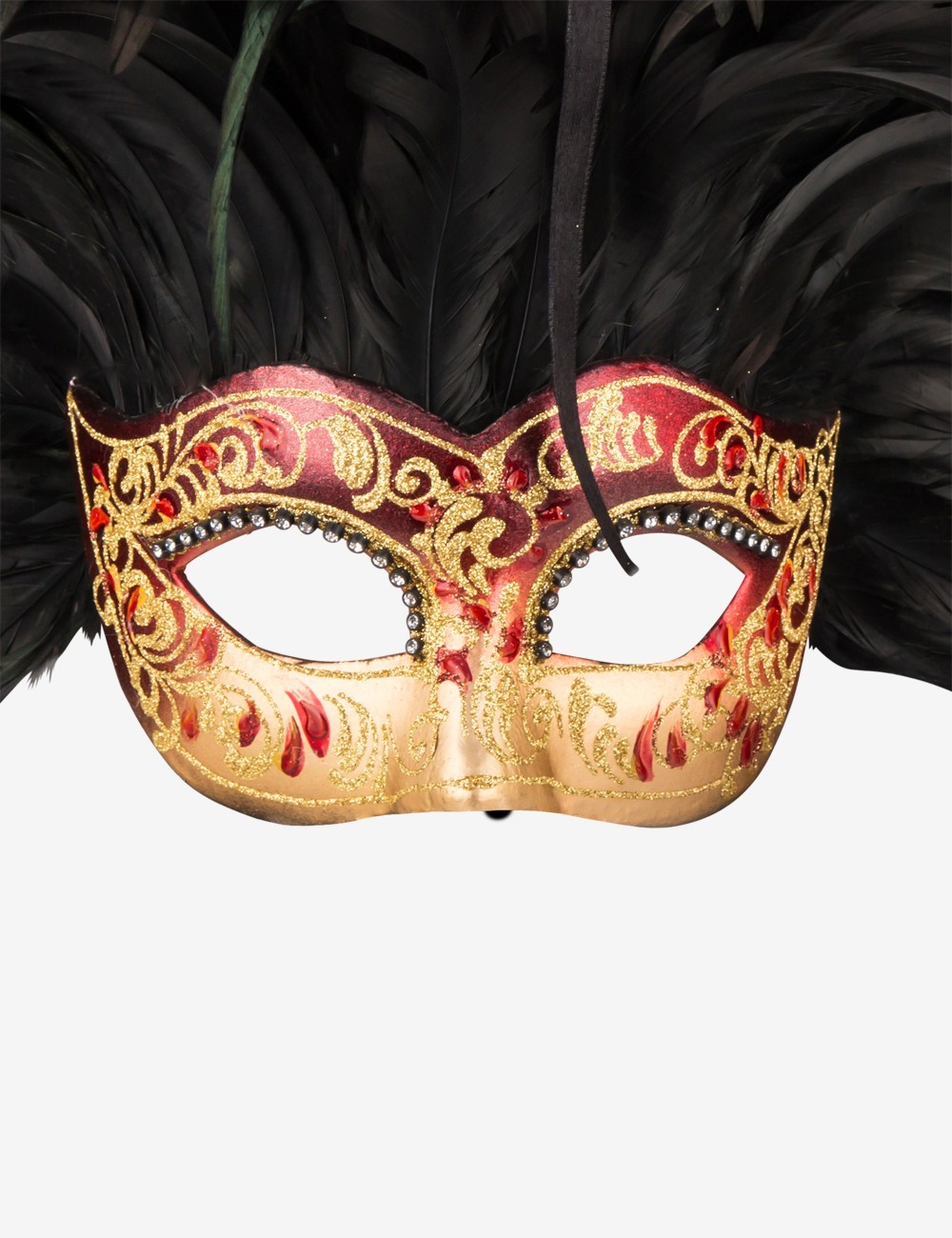 Flordelise Feather venetian mask for sale