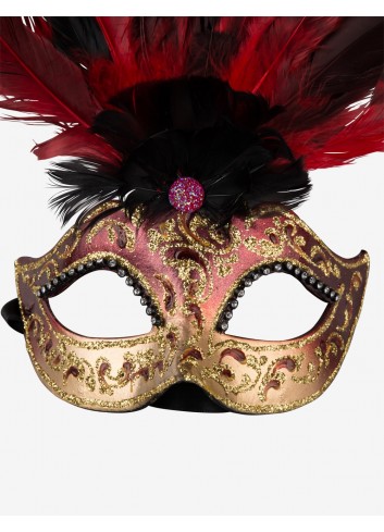 Morgause Feather venetian mask for sale