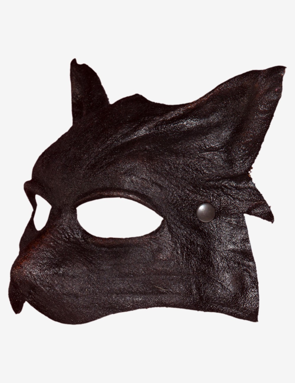 Black Leather venetian mask for sale