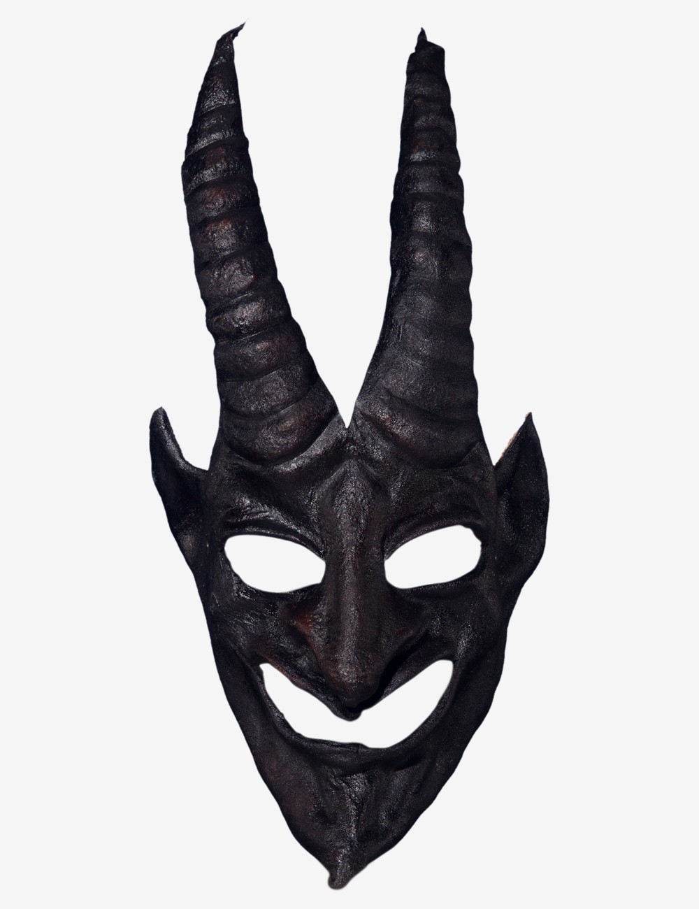 Kostüm Zubehör Augenmaske Teufel schwarz mit Nieten Halloween SMI 