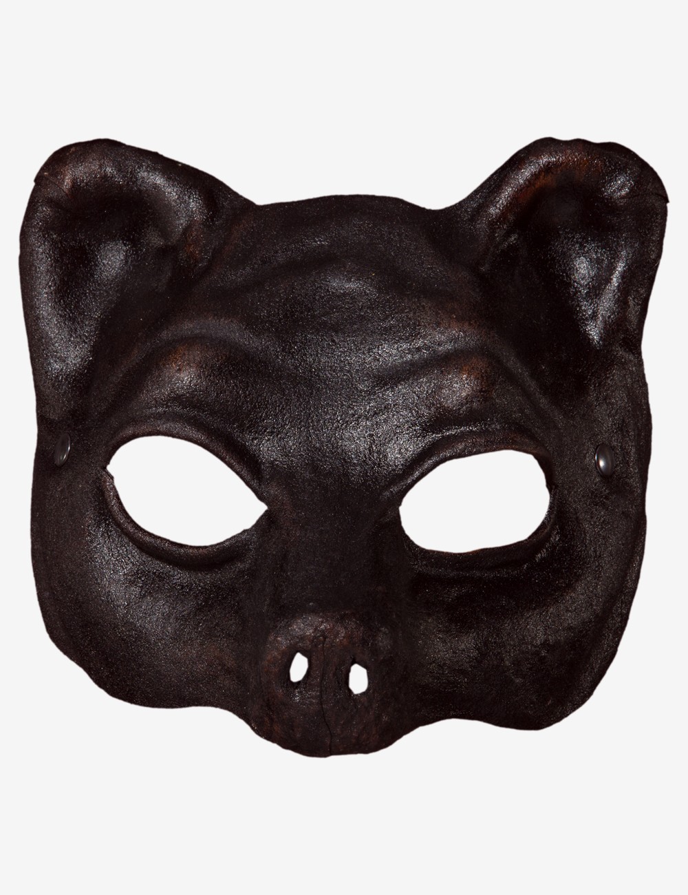 Masque Ours Noir en Cuir