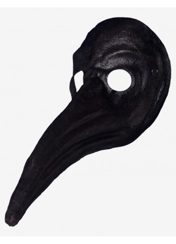 Masque du Docteur de la Peste Maximus en cuir noir -  France