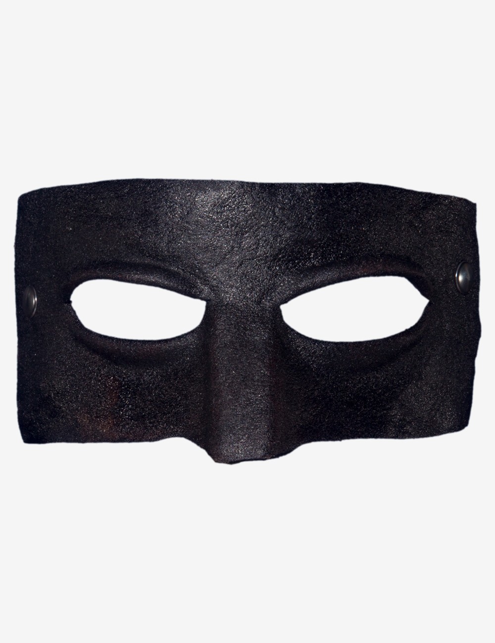 Maschera veneziana in pelle "Bandito Nero"