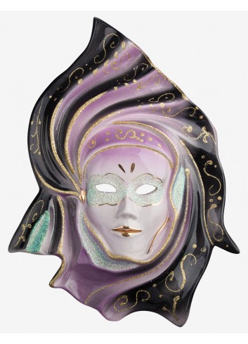 Musa Fan-Shaped  tradition venetian ceramic mask for sale