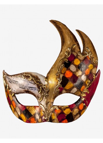 Máscara veneciana con notas musicales – MaskshopVenice.com