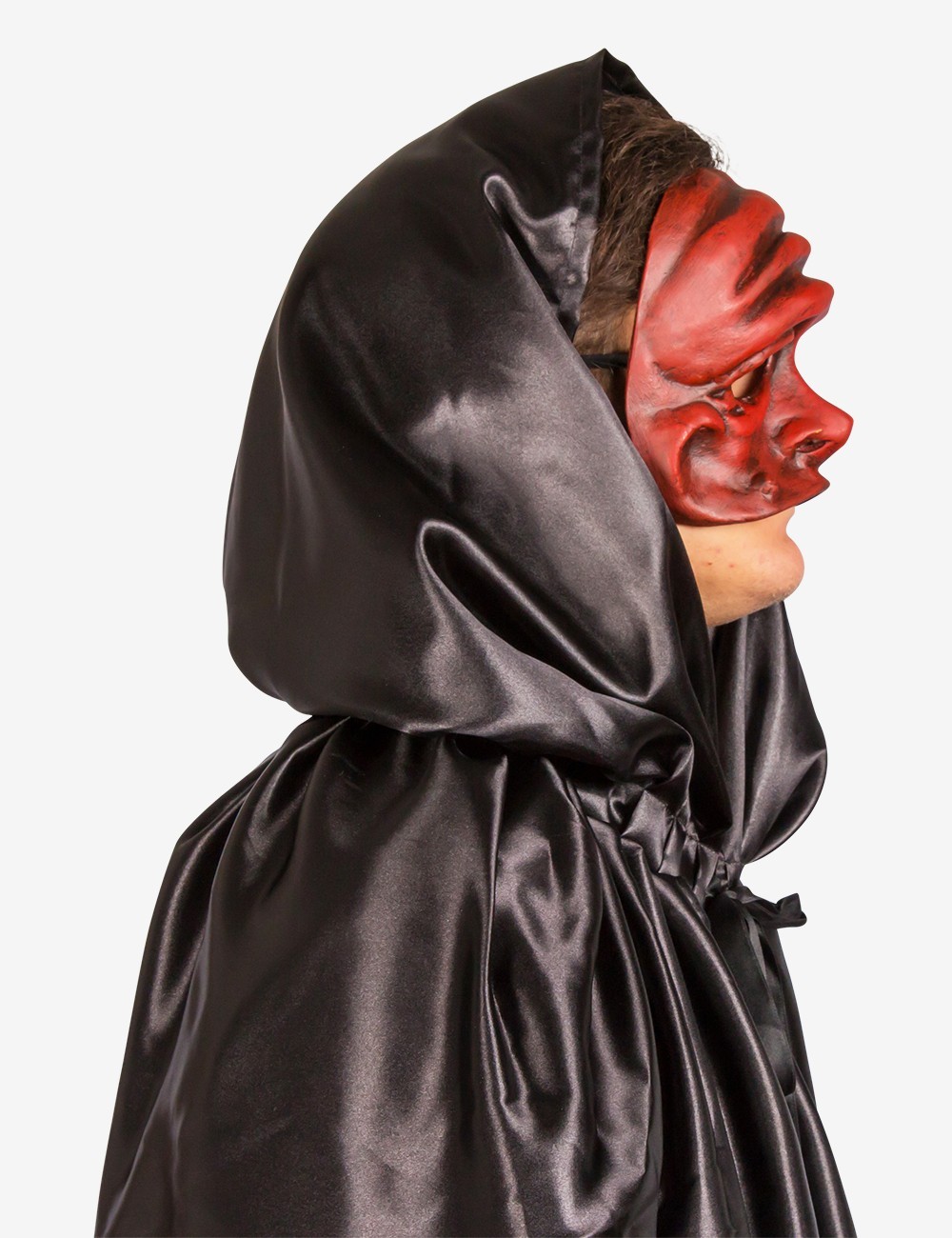 Unisex Black Hooded Cloak