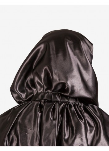Hooded Black Cloak - Seen from Behind