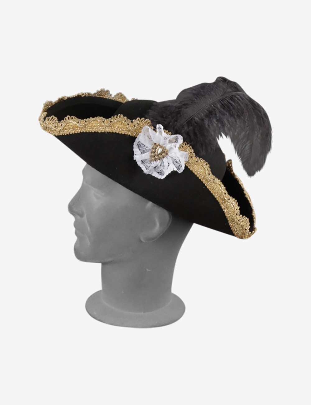 tricorn hat feather