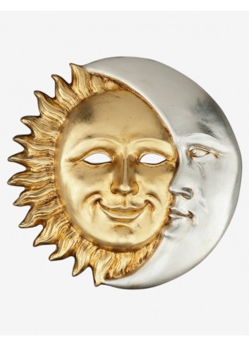 Sol et Luna Feather venetian mask for sale