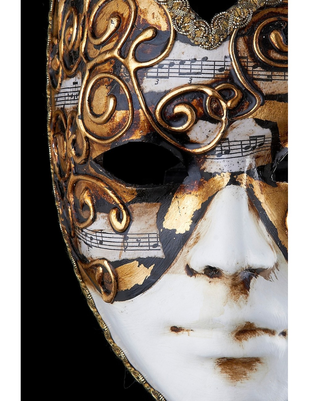 Maschera Veneziana in Cartapesta - Ritratto Musicale