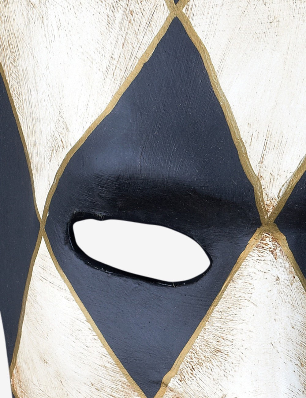 Classic Black Checked Bauta venetian mask for sale – Original