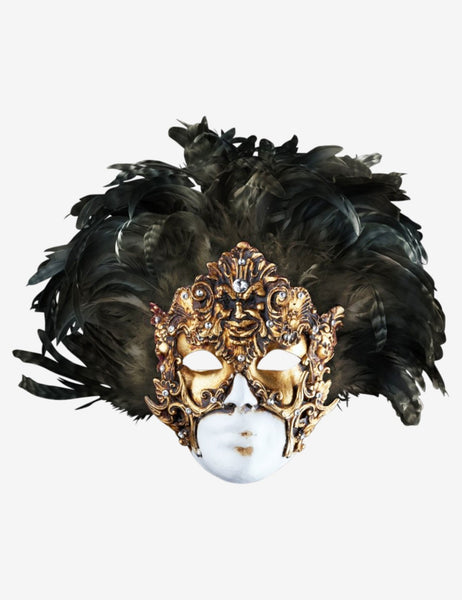 Authentic Models Venezianische Dekor-Maske 'The Duke Of Malfi' – 14.5 X 6.5 X 20.5 Cm, Museumsqualität