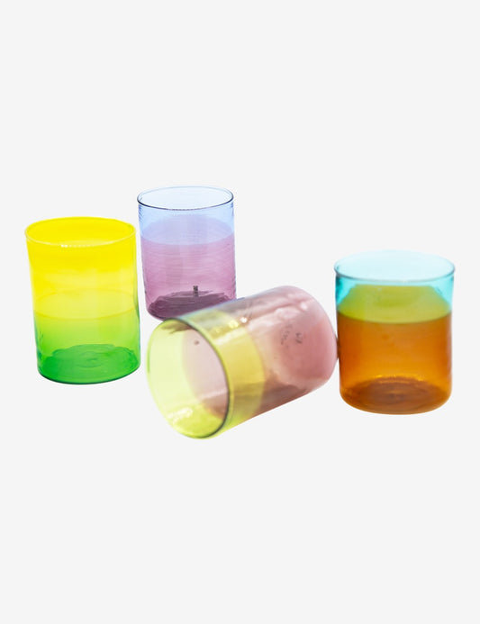 Cicchetto Digestif Glas mit Streifen 4 Stk - 005