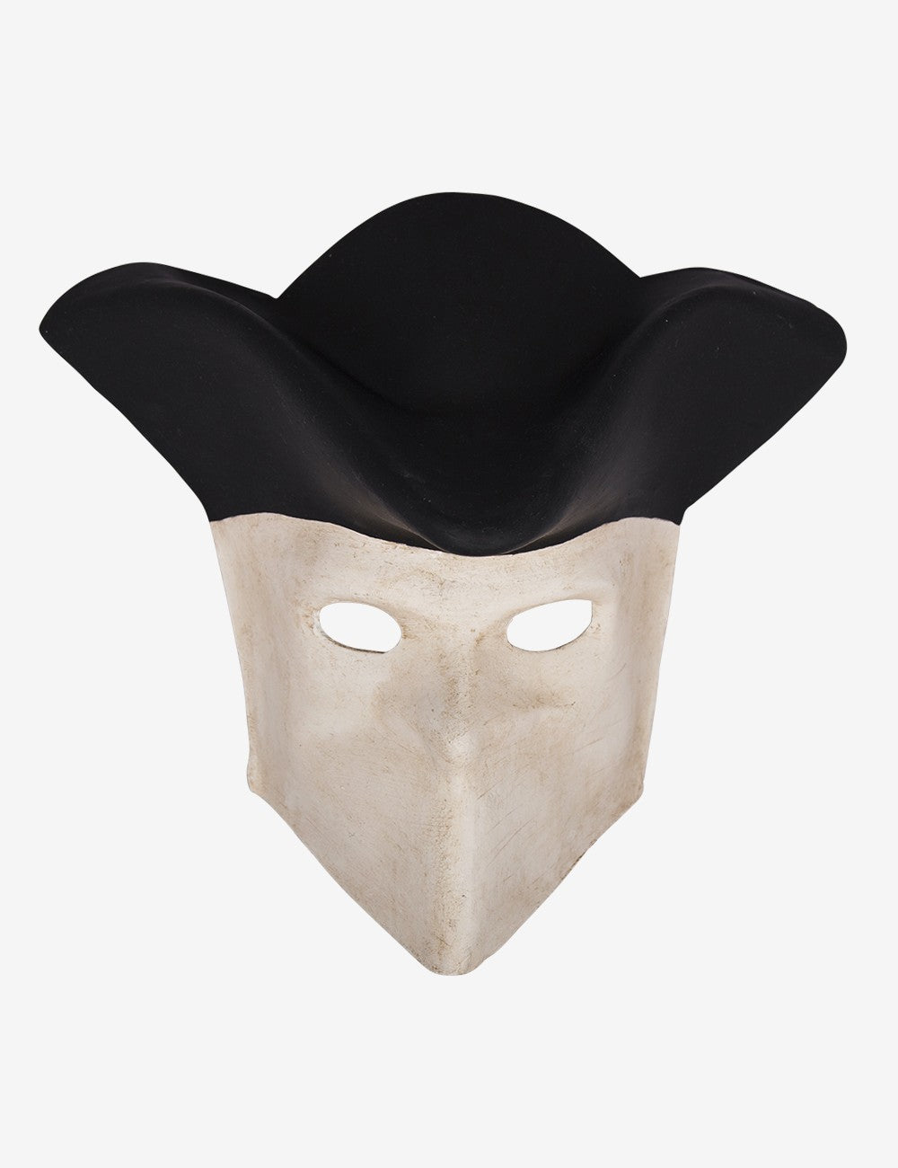 ベネチアンマスク Bauta Ducale Black Venetian Total Black | Papier