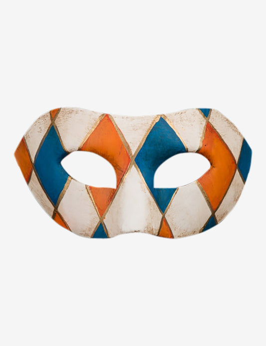 Colombina a Rombi Blu e Arancione