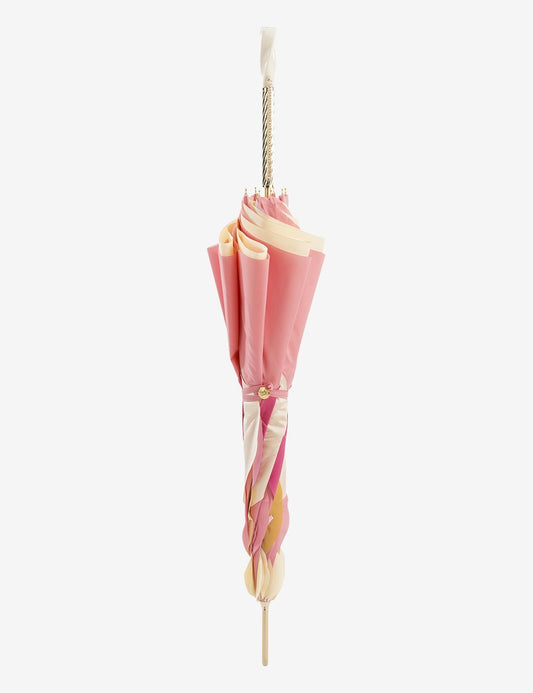 Pink Umbrella with Leaves