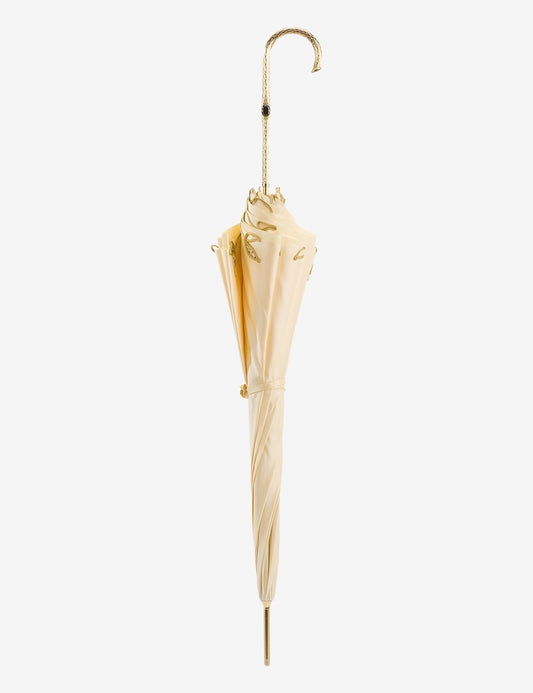 Decorated Ivory Umbrella