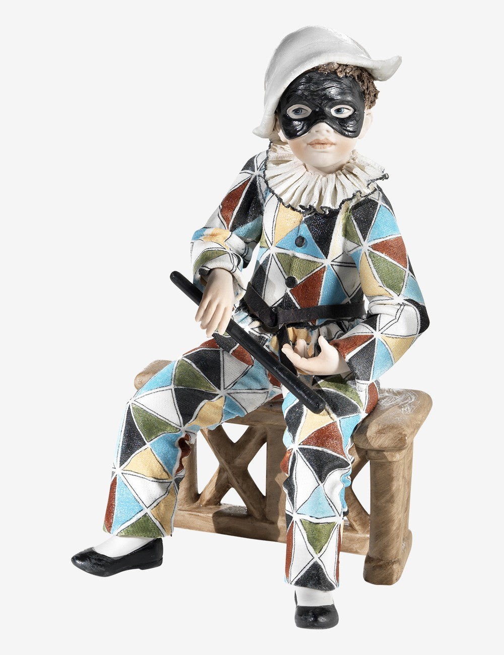 Arlecchino | Handcrafted Porcelain Figurine | Dolls | Original Venice Shop