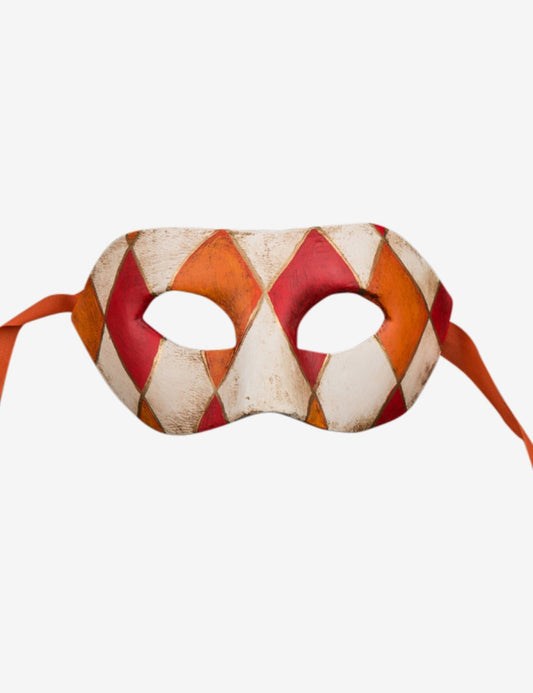 Colombina a Rombi Arancio e Rosso