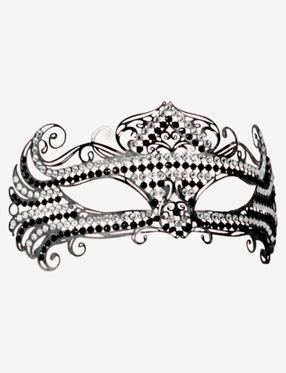 Paris Sexy Venetian Mask With Metal Filigree – Original Venice Shop