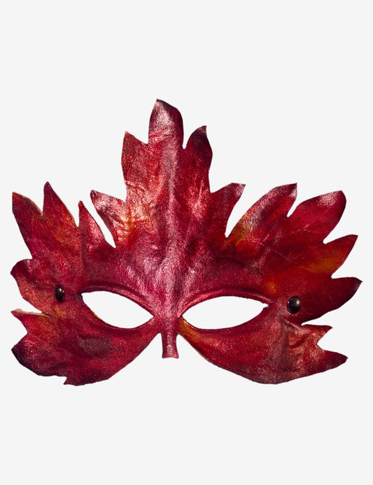 Foglia Rossa In Pelle
