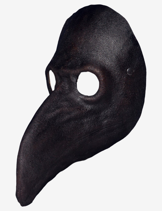 Medico della Peste Naso Corto Nero In Pelle