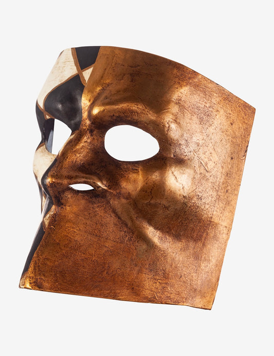Bauta mit Karos Schwarz und Gold