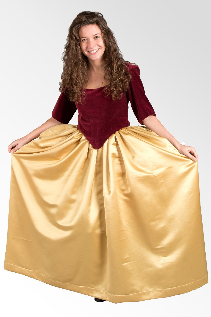 venetian themed party dress Dress, 18th Century Venetian 40" Waist / Blue, Black Brocade
