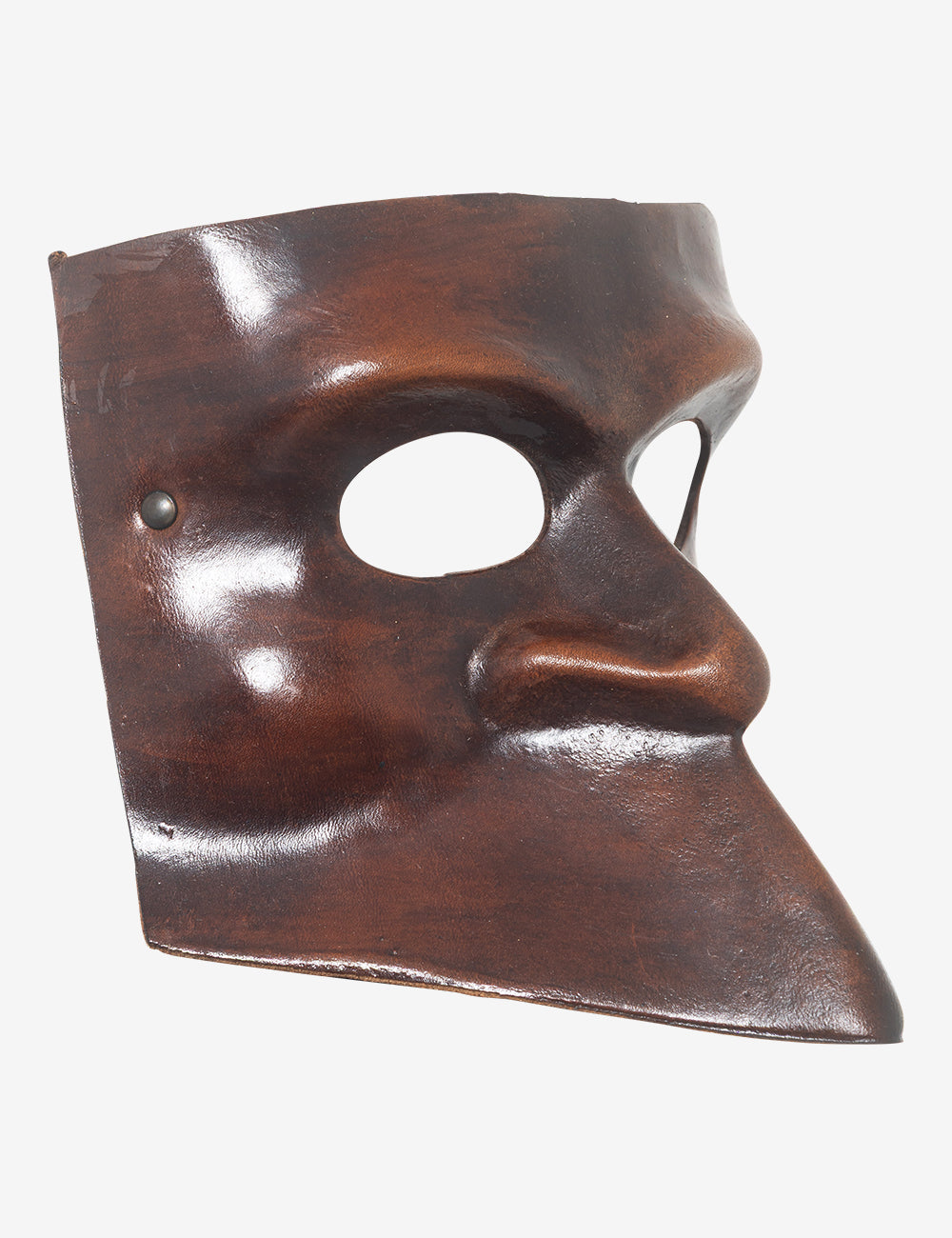 Leather Classic Bauta | Venetian Leather Mask For Sale | Bauta