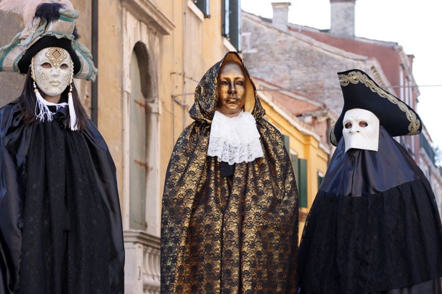 Maschera Veneziana Decorazione da Parete Maschere Carnevale Fatta a mano  Venezia